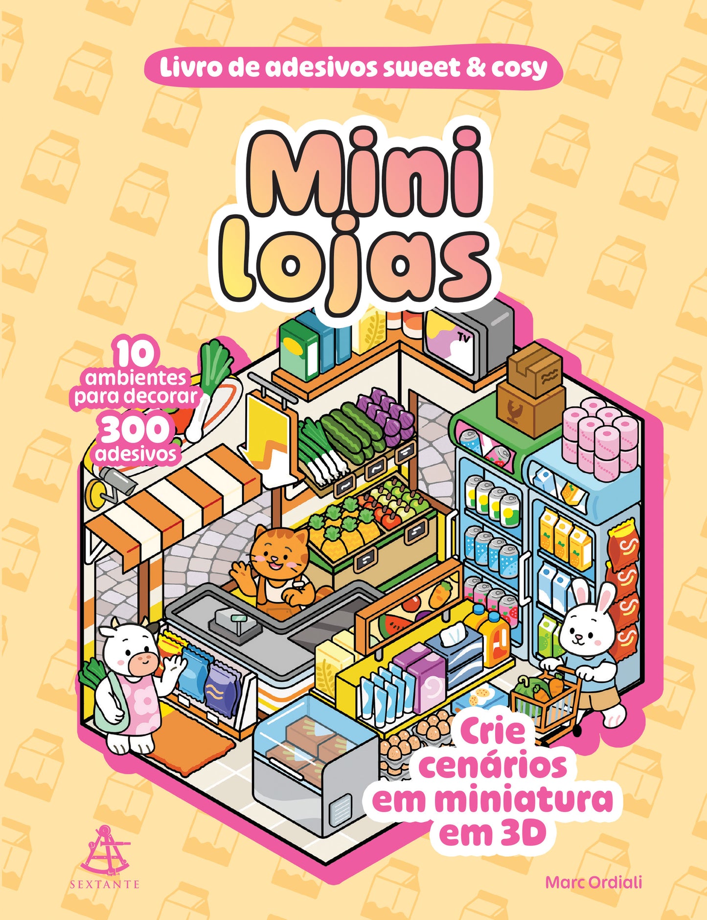 Mini lojas - Livro de adesivos sweet & cosy