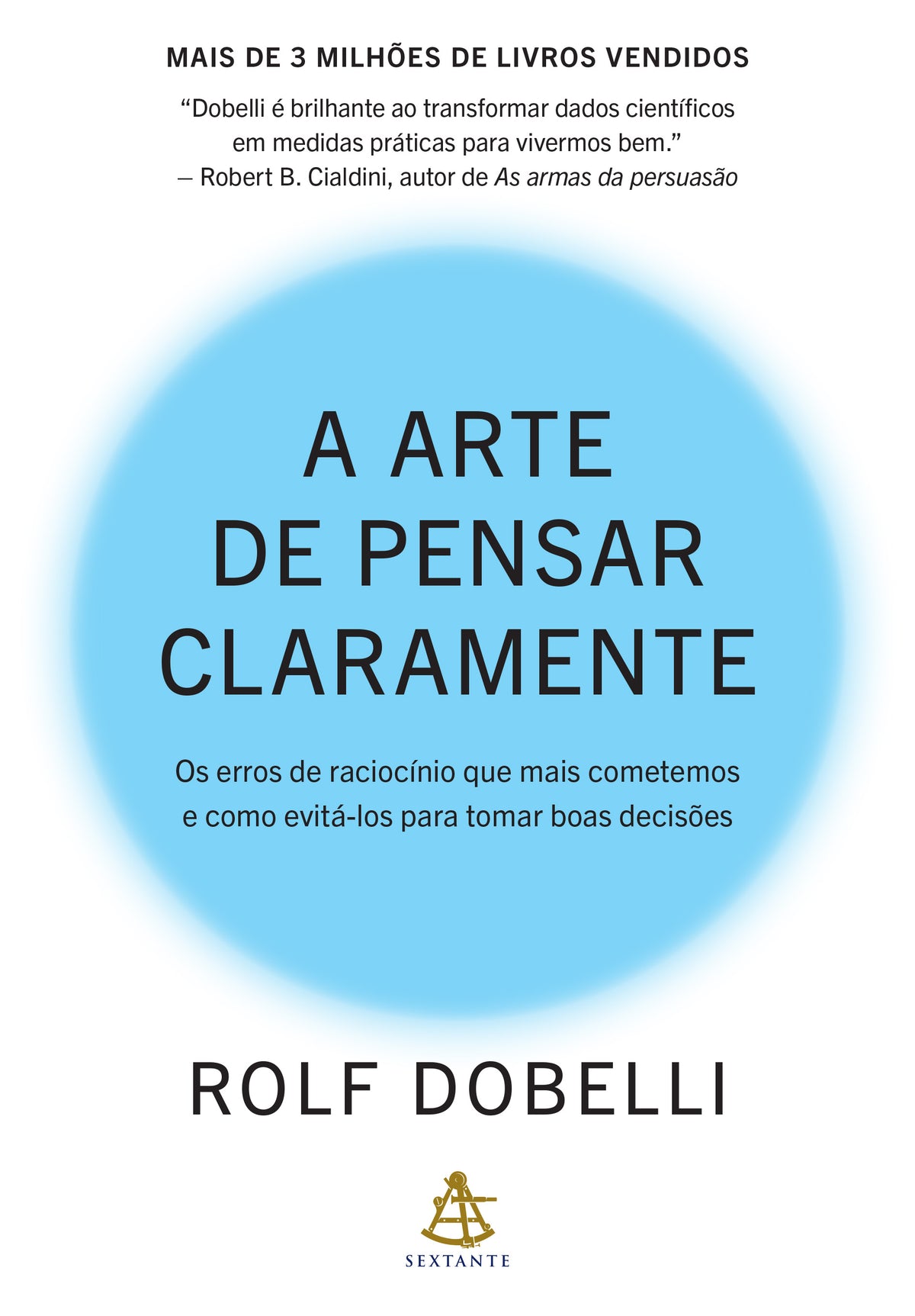 Capa de A Arte de Pensar Claramente, de Rolf Dobelli