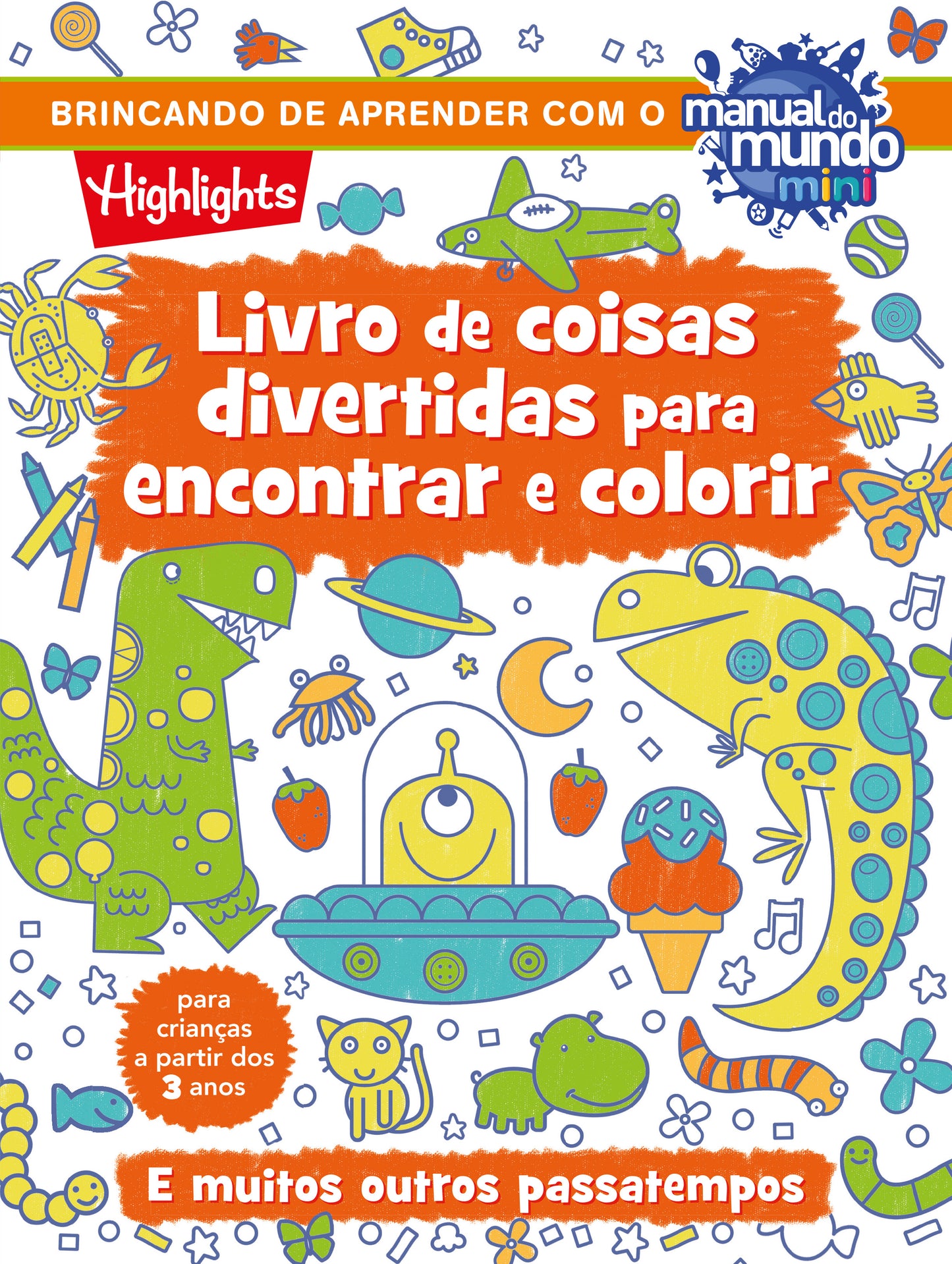 Livro de coisas divertidas para encontrar e colorir