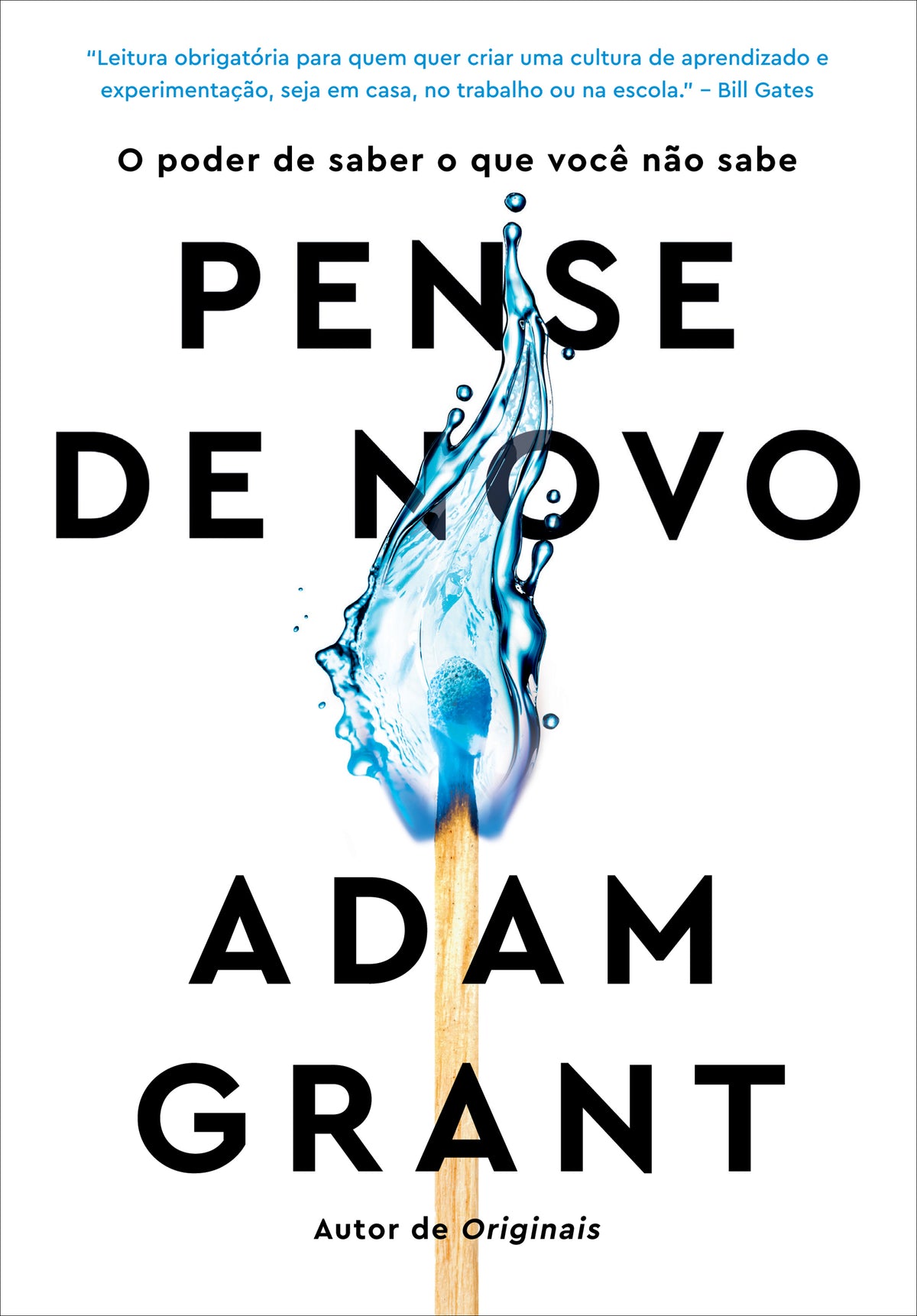 Capa de Pense de Novo, de Adam Grant