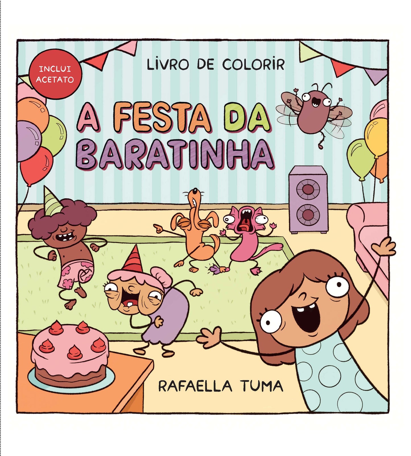 A festa da Baratinha – Livro de colorir