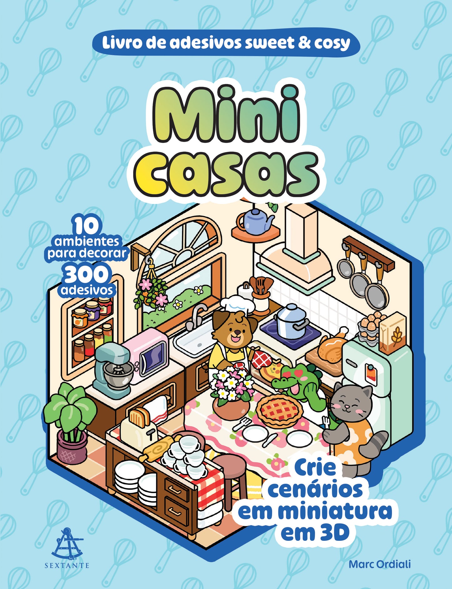 Mini casas - Livro de adesivos sweet & cosy