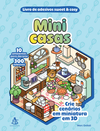 Mini casas - Livro de adesivos sweet & cosy