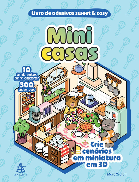 Mini casas - Livro de adesivos sweet & cosy