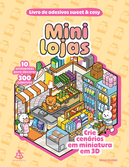 Mini lojas - Livro de adesivos sweet & cosy